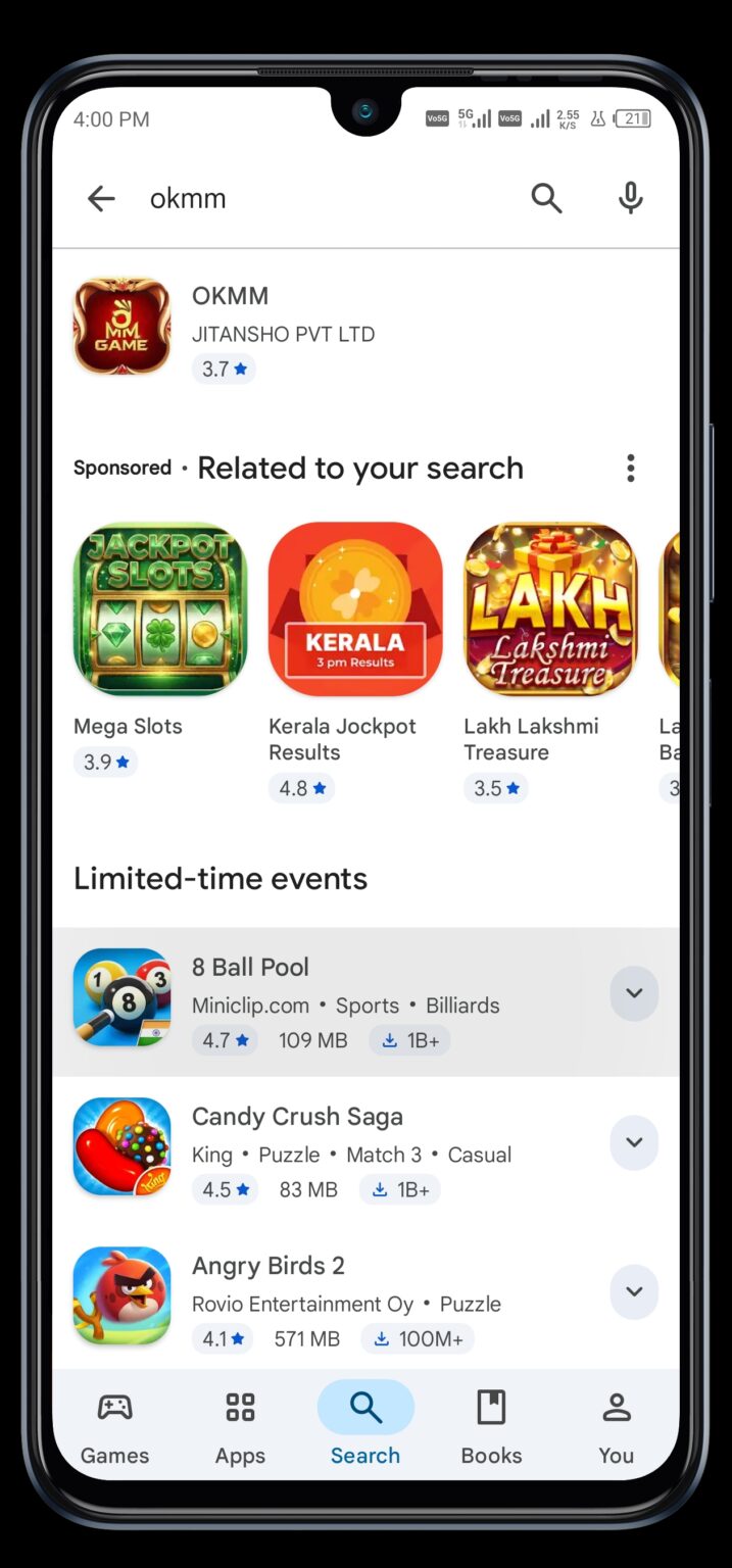 Popular Games on OKMM