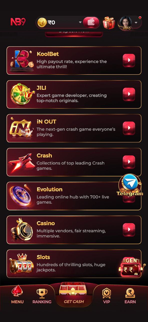 Game Categories on NB9